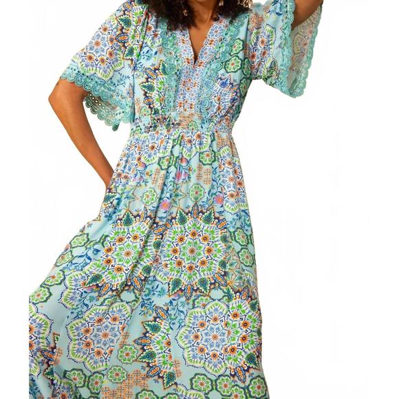 NEW HALE BOB charlee maxi dress in blue